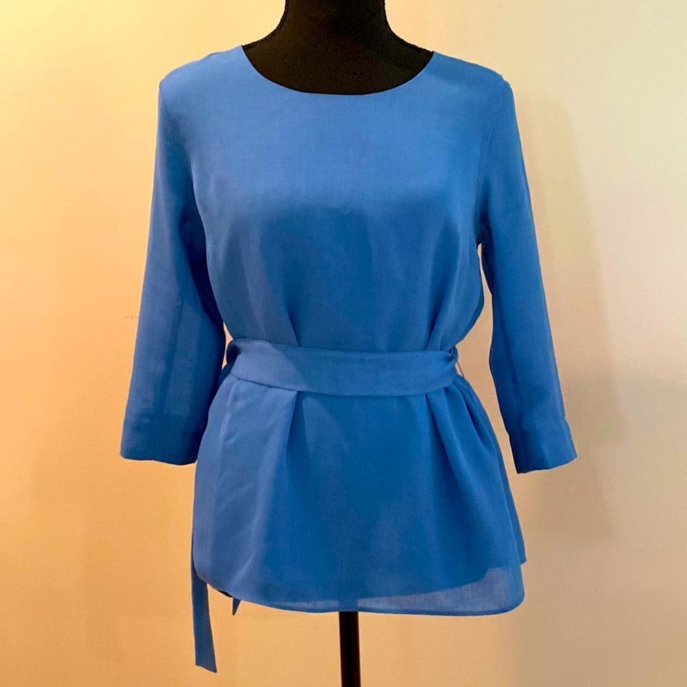 Blue Iris and Ink Blouse